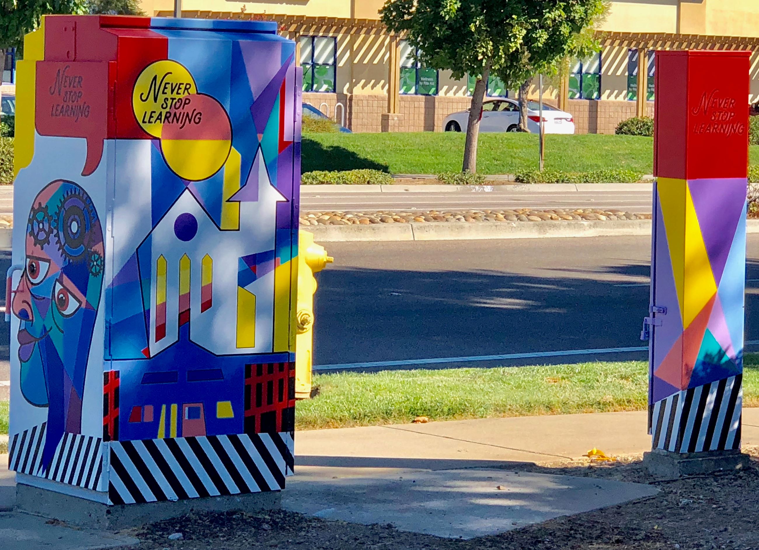 Never Stop Learning Utility Box