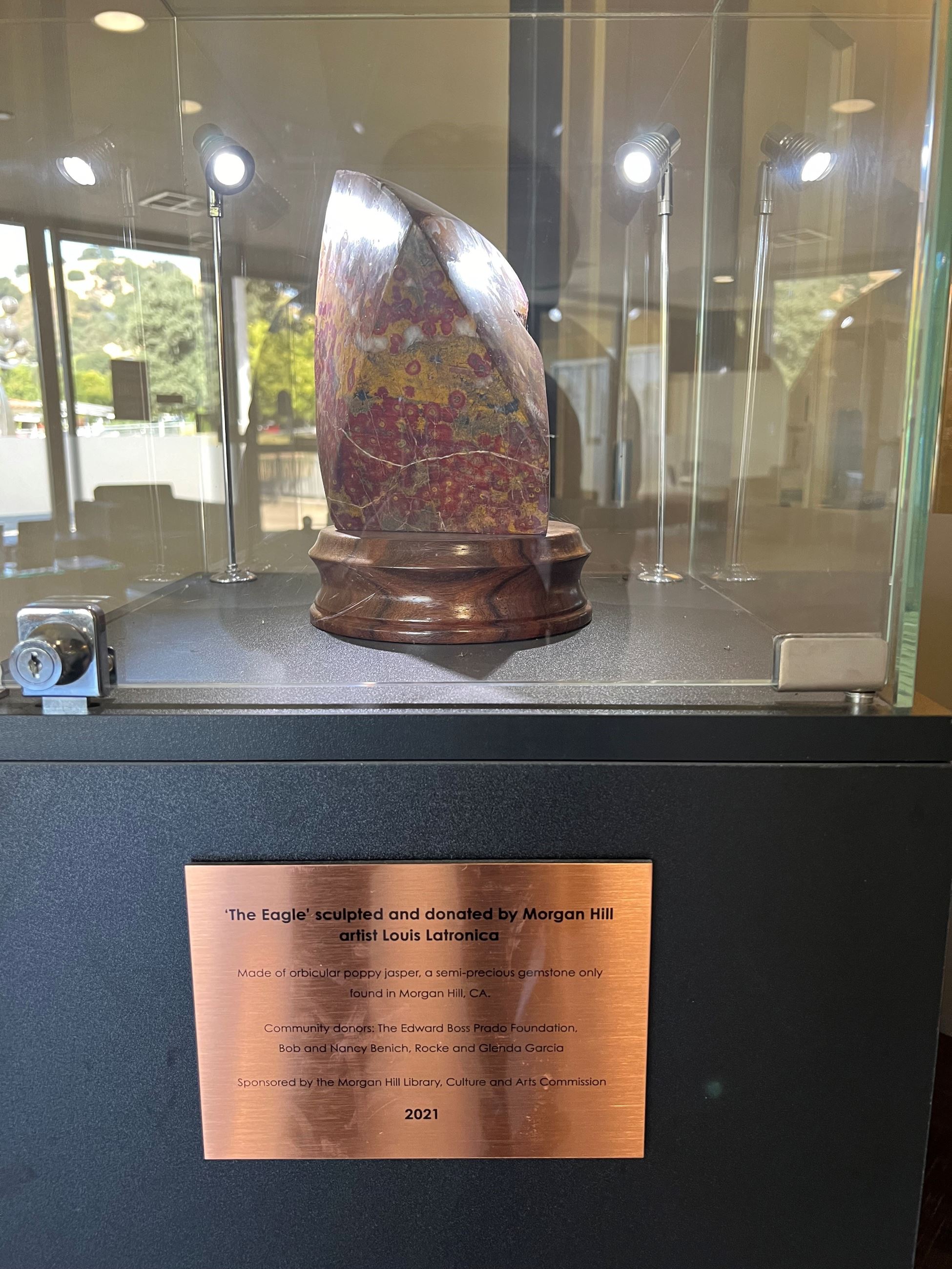 Poppy Jasper Shaped Rock "Eagle"